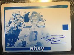 2020 Panini Impeccable Russell Wilson 1/1 Auto Canvass Creations Printing Plate
