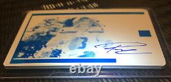 2020 Panini Impeccable Russell Wilson 1/1 Auto Canvass Creations Printing Plate