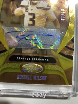 2020 Pannini certified russell wilson 07/10 Gold Mirror Gold Team Ssp-Auto NFL