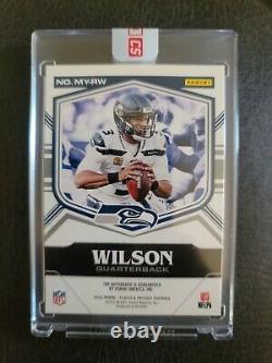 2020 Plates And Patches Russell Wilson Blue Mystic Marks Auto Seahawks #11/20