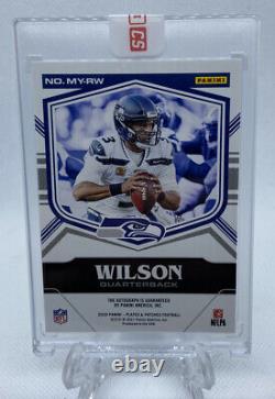 2020 Plates And Patches Russell Wilson Blue Mystic Marks Auto Seahawks #2/20