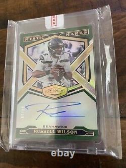 2020 Plates And Patches Russell Wilson Green Mystic Marks Auto Seahawks #8/10