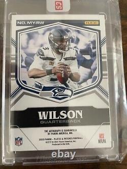 2020 Plates And Patches Russell Wilson Green Mystic Marks Auto Seahawks #8/10
