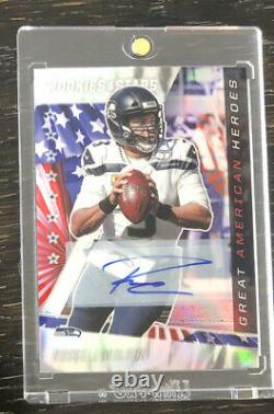 2020 Rookies and Stars Russell Wilson Auto! Great American Hero's! 2/10