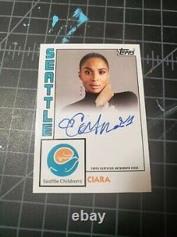2020 Topps Seattle Childrens Hospital Heroes Ciara auto autograph russell wilson