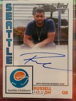 2020 Topps Seattle Childrens Hospital Heroes Russell Wilson On Card Auto
