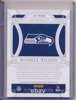 2021 National Treasures Personalized Holo Silver #3 Russell Wilson Auto /10