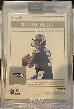 2021 Panini Eminence Russell Wilson patch auto /10