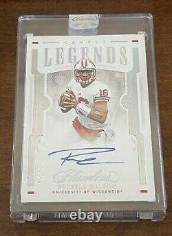 2021 Panini Flawless Collegiate Russell Wilson Campus Legends Auto 12/25 Mint