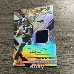 2021 Panini Xr Russell Wilson Game Used Jersey Auto /10 Seahawks