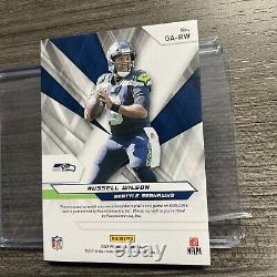 2021 Panini Xr Russell Wilson Game Used Jersey Auto /10 Seahawks