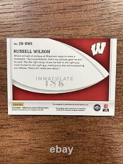 2022 Immaculate Collegiate Football Russell Wilson Immaculate Ink 8/10 Auto