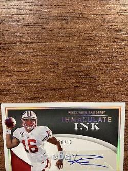2022 Immaculate Collegiate Football Russell Wilson Immaculate Ink 8/10 Auto