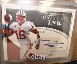 2022 PANINI IMMACULATE RUSSELL WILSON IMMACULATE INK AUTOGRAPH CARD /49 Auto