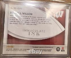 2022 PANINI IMMACULATE RUSSELL WILSON IMMACULATE INK AUTOGRAPH CARD /49 Auto