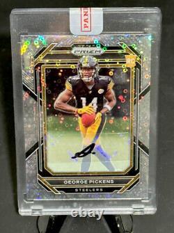 2022 Panini Prizm George Pickens Silver Disco Rookie Auto Pittsburgh Steelers RC