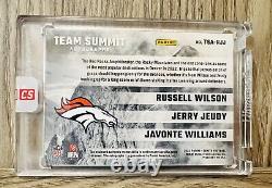 2022 Zenith Team Summit Autos Russell Wilson/Jerry Jeudy/Javonte Williams #05/25