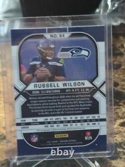 23/25? 2021 Obsidian Russell Wilson, Auto, Electric Etch, Seattle Seahawks