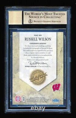 Bgs 9.5 Russell Wilson 2012 Fleer Retro 1999 Autographics Auto Autograph Rc Gem