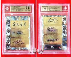 Bgs 9.5 Russell Wilson Luck Rodgers Manning Drew Brees Jersey # Auto 1/1