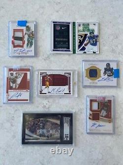 HUGE Football FLAWLESS Immaculate NT Graded Booklet RPA Sports Card Autos RC Lot