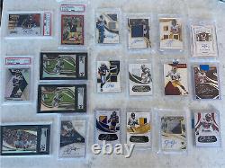HUGE Football FLAWLESS Immaculate NT Graded Booklet RPA Sports Card Autos RC Lot