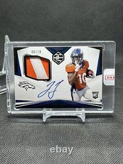 Jerry Jeudy RC 2020 Panini Limited RPA #108 /10 SSP Rookie Patch AUTO