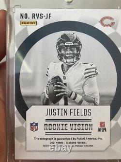 Justin Fields 2021 Illusions RC Rookie Vision Auto #6/10 Bears. One Of Only 10
