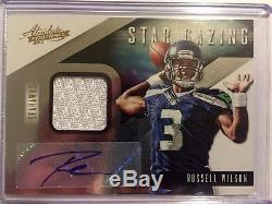 LOW # 2012 Russell Wilson Auto / Jersey Rookie Very Rare # 36/49 MINT FROM PACK