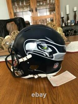 NO RESERVE! Russell Wilson Signed Super Bowl XLVIII Full Size FS Helmet Auto