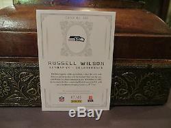 National Treasures Autograph Jersey Auto Rookie Russell Wilson 47/49 2012