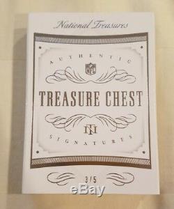 National Treasures Chest 12x Auto /5 WINSTON ROOKIE RUSSEL WILSON JERSEY # LUCK