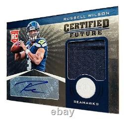 Panini 2012 Russell Wilson Seattle Seahawks #30 Auto Patch Jersey Rookie Card
