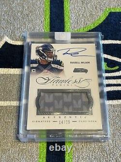 Panini Flawless On Card Autograph Jersey Auto Seahawks Russell Wilson /25 2014