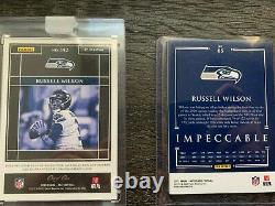 Panini One Russell Wilson 1/1 On Card Patch Auto. VERY RARE