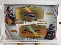 RC Russell Wilson and Robert Turbin 2012 Topps Supreme Dual AUTO #10/25