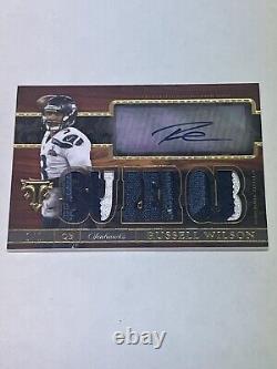 RUSSELL WILSON 1/1 2014 Topps Triple Threads Relic Autograph AUTO One Of One