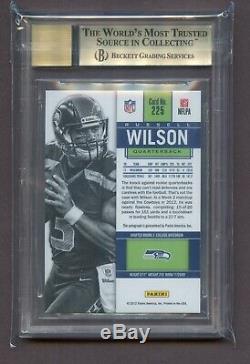 RUSSELL WILSON 2012 CONTENDERS /550 Rookie Auto Autograph BGS 9.5 #225A Blue