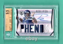RUSSELL WILSON 2012 LIMITED RC PATCH x6 AUTOGRAPH / 299 AUTO 10 BGS 9.5 SEAHAWKS