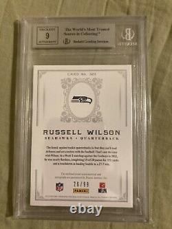 RUSSELL WILSON 2012 NATIONAL TREASURES ROOKIE AUTO /99 BGS 9.5 away from a 9.5
