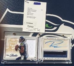 RUSSELL WILSON 2012 Playbook BOOKLET 3 Clr. Patch Auto ROOKIE Rc GOLD #13/49