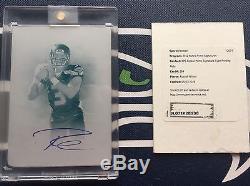 RUSSELL WILSON 2012 Prime Signatures BGS AUTO /5 /25 /49 /199 PRINTING PLATE 1/1