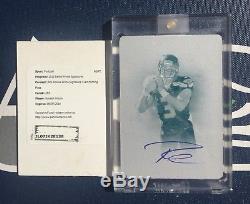 RUSSELL WILSON 2012 Prime Signatures PRINTING PLATE #269 ROOKIE CARD RC Auto