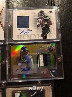 RUSSELL WILSON 2012 Rookie Auto PC Lot(5)TRIPLE THREADS, 5 Star, Prime + More