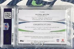 RUSSELL WILSON 2012 TOPPS PRIME RPA ROOKIE CARD PSA 8 10 AUTO #3/15 Jersey #
