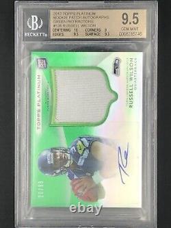 RUSSELL WILSON 2012 Topps Platinum BGS 9.5/10 RPA Rookie RC Refractor Auto /99