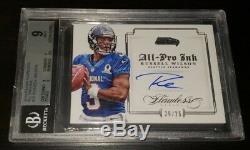 RUSSELL WILSON 2014 Panini Flawless All-Pro Ink On Card Auto /25 BGS 9/10 AUTO