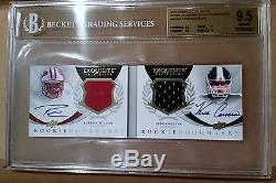 RUSSELL WILSON KIRK COUSINS DUAL AUTO RC BGS 9.5 10 2012 Exquisite #24/50 = 1/1