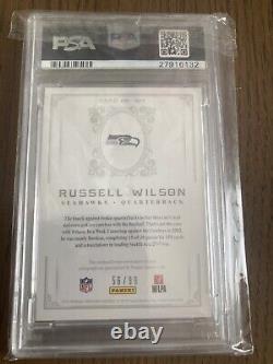 RUSSELL WILSON PSA 9 2012 National Treasures RPA RC Auto /99 pop 12