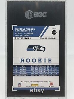 RUSSELL WILSON RC 2012 SCORE Autographed SGC 9.5 With10 AUTO GRADE